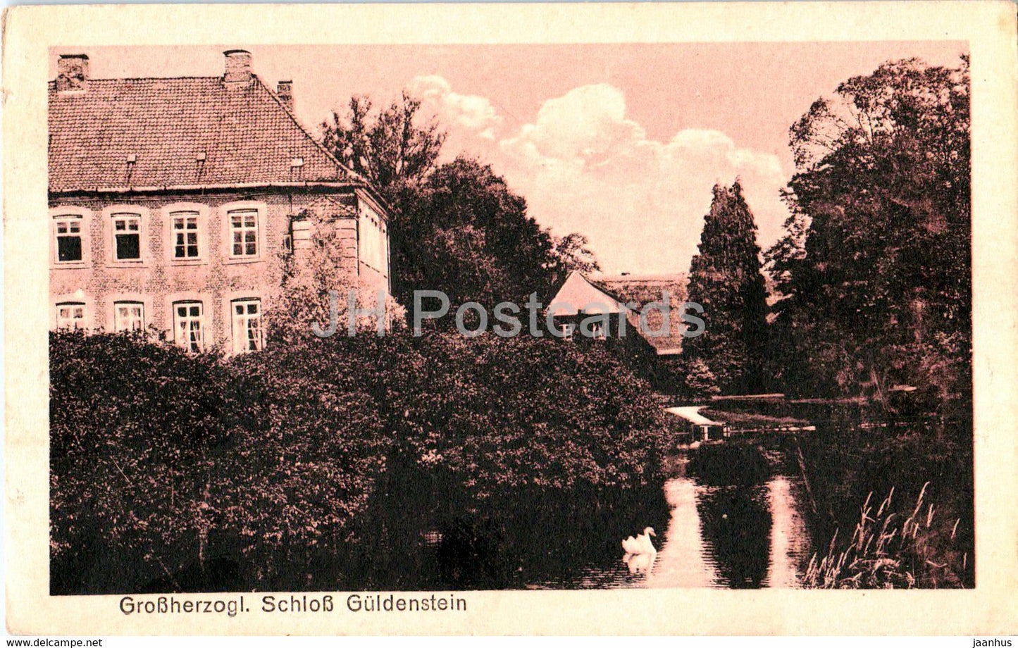 Grossherzogl Schloss Guldenstein - castle - 16417 - old postcard - Germany - used - JH Postcards