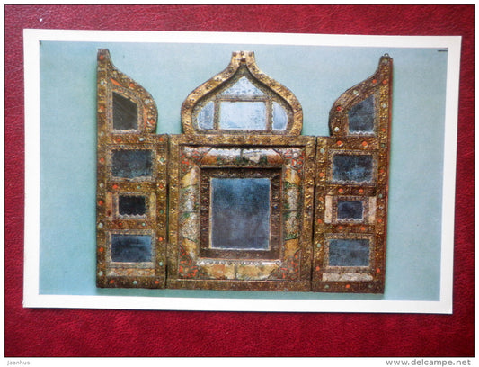 Mirror , 17th century - Art Objects in Tin by Russian Craftsmen - 1976 - Russia USSR - unused - JH Postcards