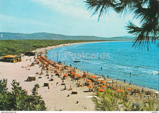 Monte Argentario - La Feniglia - beach - Italy - 1984 - used - JH Postcards