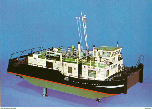 Stormschubschiff - Barge driver - model - ship - Verkehrsmuseum Dresden - DDR Germany - unused - JH Postcards