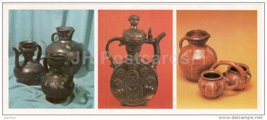 ceramics - vessel - handicraft - Yaroslavl motives - 1983 - Russia USSR - unused - JH Postcards
