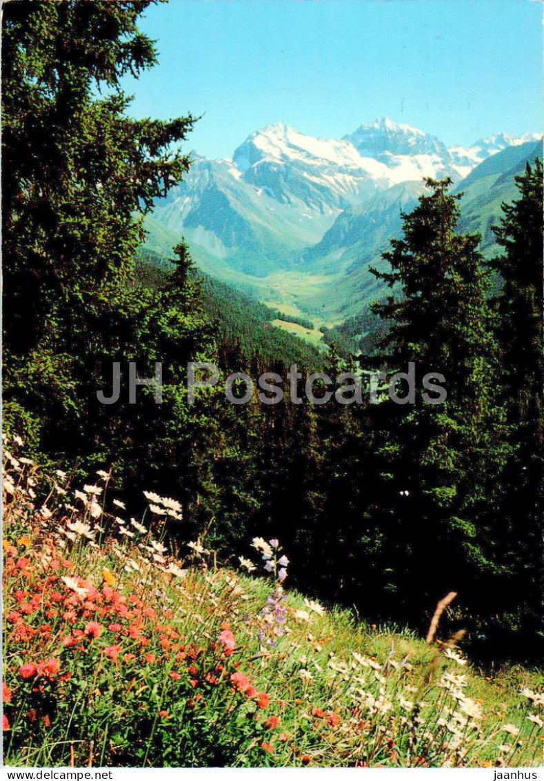 Davos Jakobshorn - Sertigtal - Mittagshorn - Plattenhorn - Hochducan - 880 - 1980 - Switzerland - used - JH Postcards