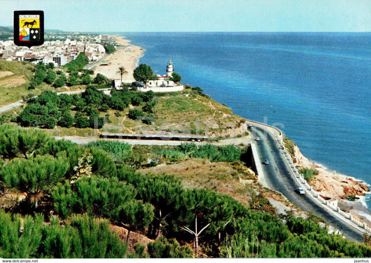 Calella - Faro y vista general - lighthouse - 852 - Spain - unused - JH Postcards