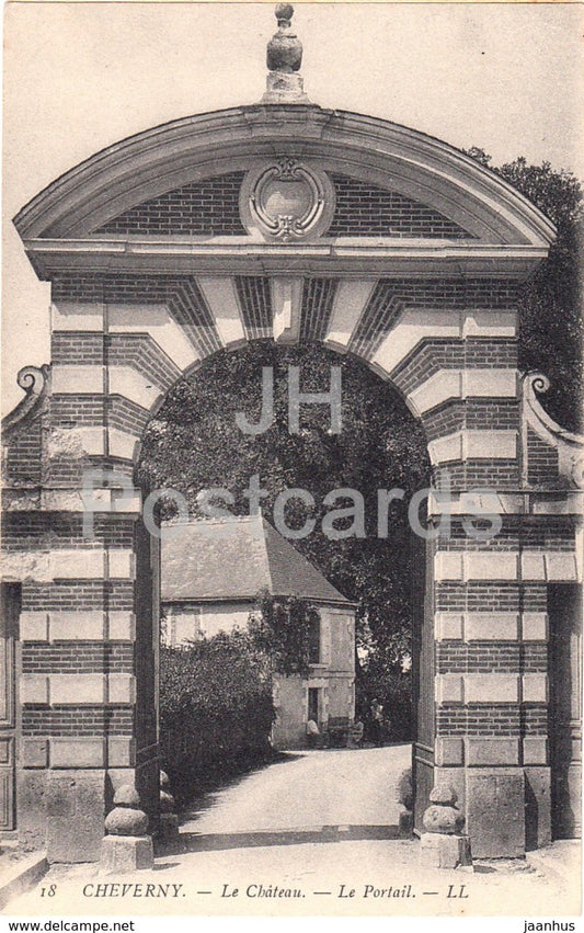 Cheverny - Le Chateau - Le Portail - 18 - castle - old postcard - France - unused