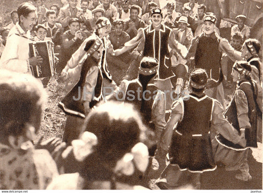Yakutia - Sakha Republic - holiday - folk costumes - folk dance - 1963 - Russia USSR - unused - JH Postcards