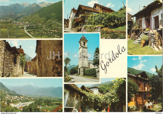 Gordola - multiview - 1970 - Switzerland - used - JH Postcards
