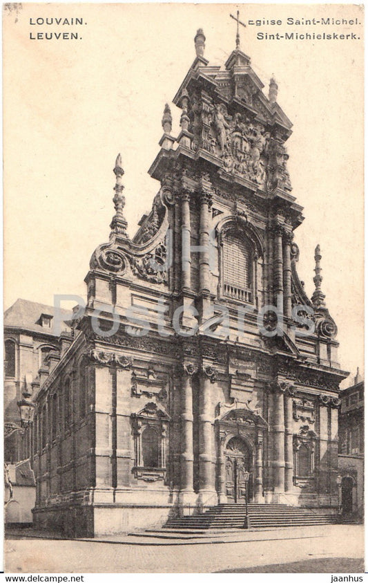 Louvain - Leuven - Eglise Saint Michel - Sint Michielskerk - old postcard - Belgium - unused - JH Postcards