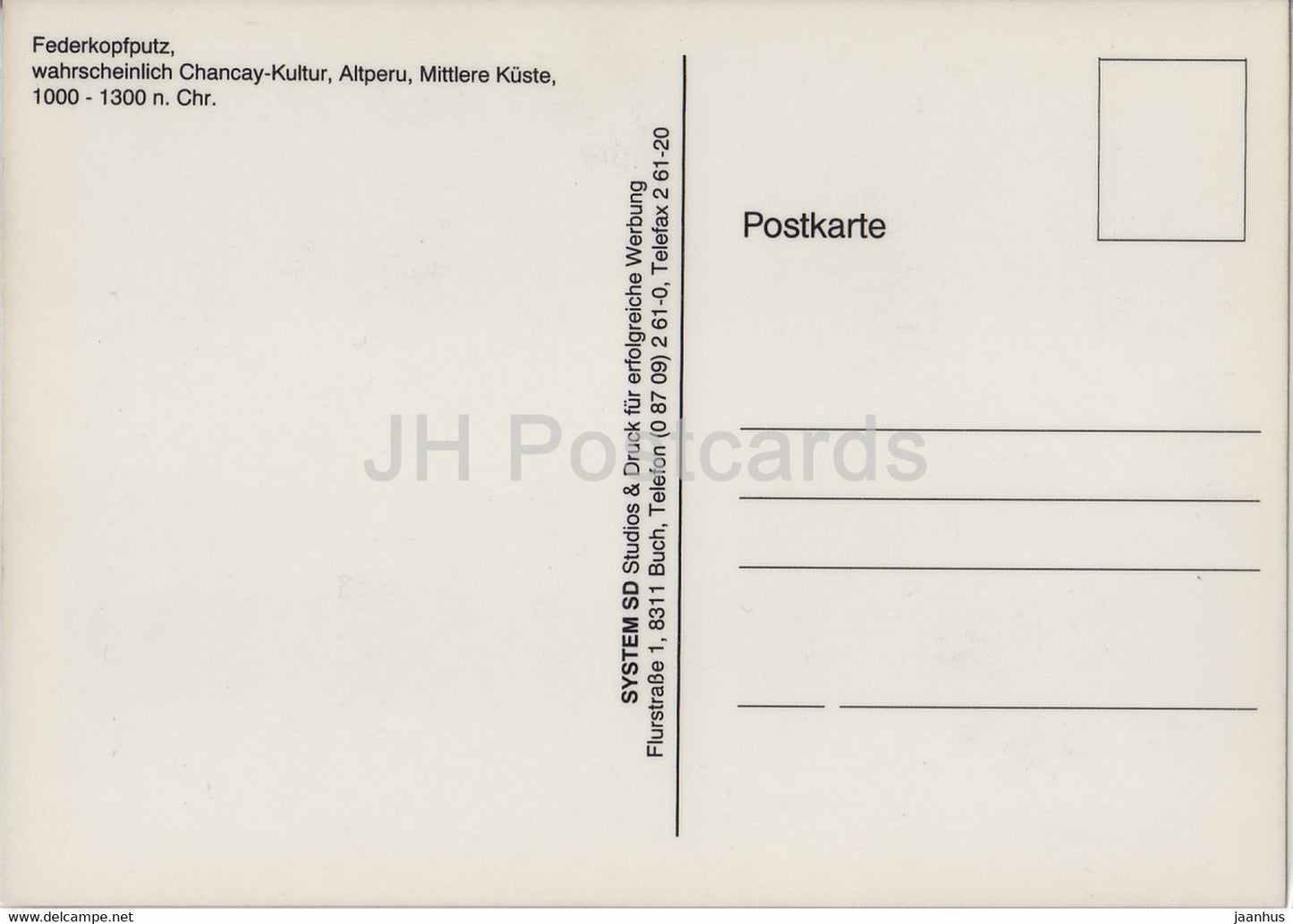 Federkopfputz - Chancay Kultur - Peru - Ancient art - Germany - unused