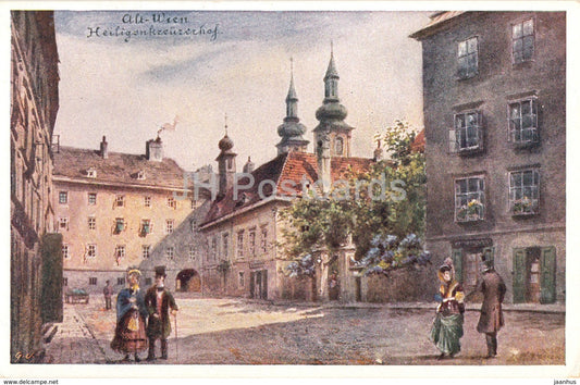 Alt Wien - Heiligenkreuzer Hof - Vienna - Wiener Aquarell Kunst - 112 - old postcard - Austria - unused - JH Postcards
