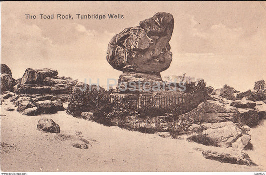 Tunbridge Wells - The Toad Rock - old postcard - 1927 - England - United Kingdom - used - JH Postcards