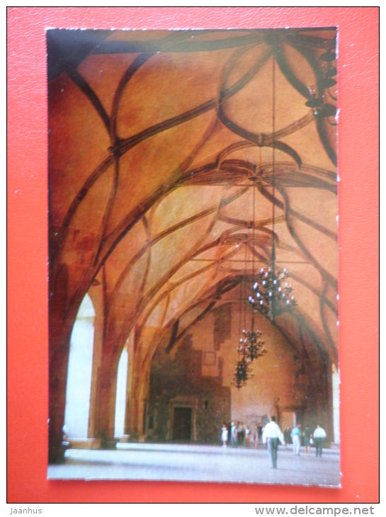 Vladislav Hall at Prague Castle - Prague - Praha - 1975 - Czech Republic - unused - JH Postcards