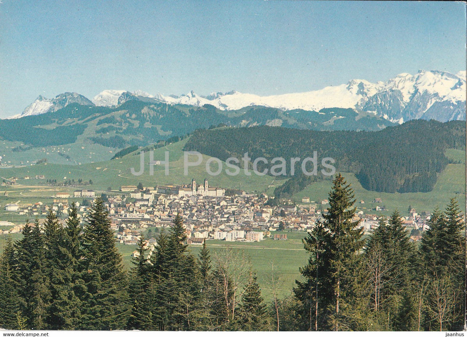 Einsiedeln mit Alpen - 598 - 1965 - Switzerland - used - JH Postcards