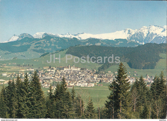 Einsiedeln mit Alpen - 598 - 1965 - Switzerland - used - JH Postcards