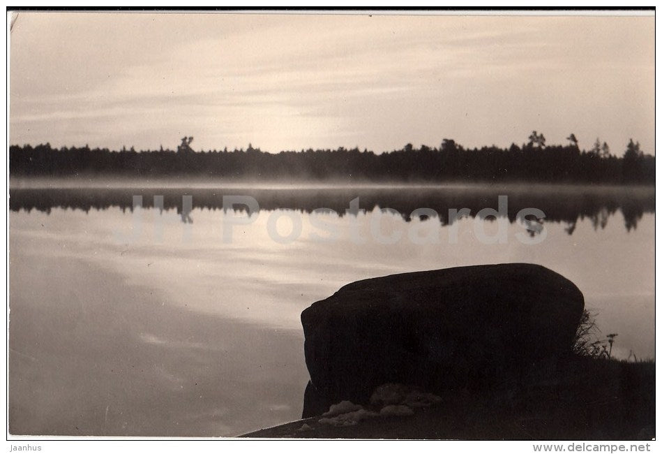 Sunrise at lake Karujärv - Saaremaa - 1962 - Estonia USSR - used - JH Postcards