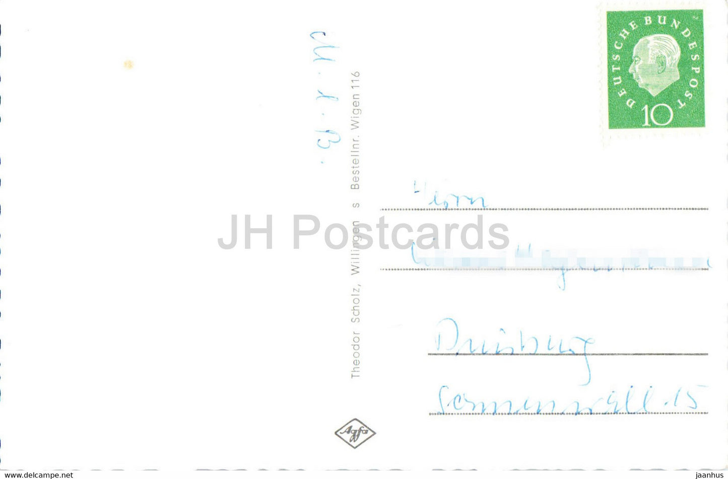 Wintersportplatz und heilklimatischer Kurort - Willingen - Muhlenkopfschanze - Skilift - old postcard - Germany - used