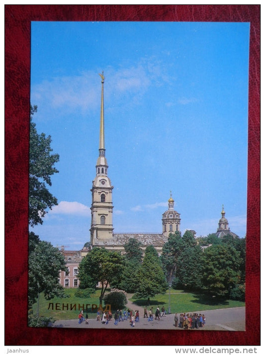 Leningrad - St. Petersburg - Peter and Paul Cathedral  - 1988 - Russia - USSR - unused - JH Postcards