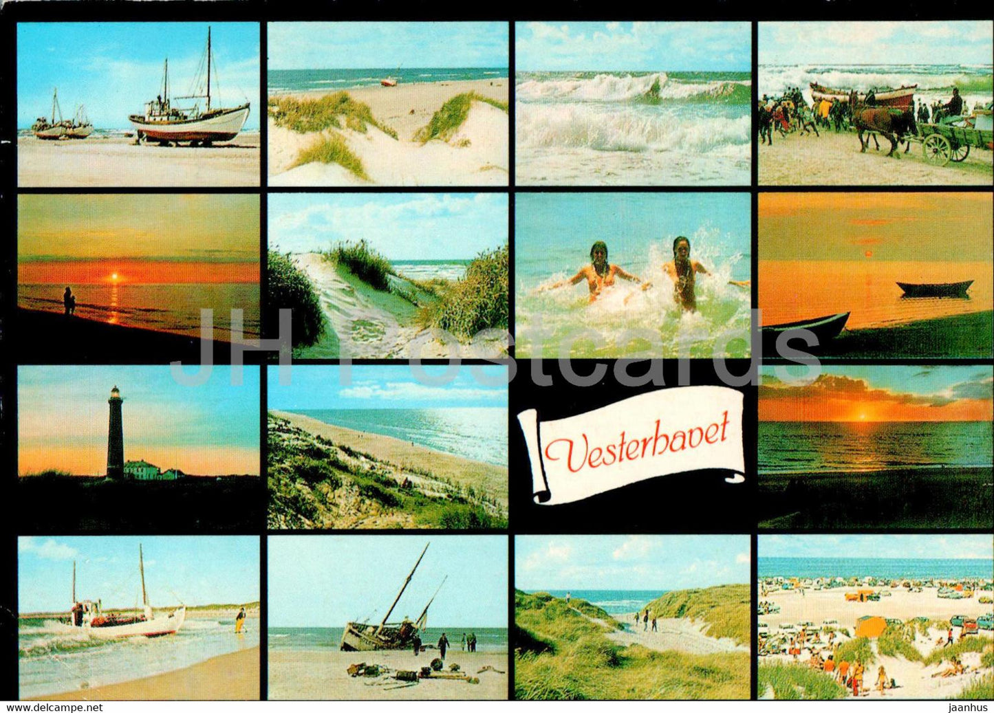 Vesterhavet - North Sea - multiview - 149 - Denmark - used - JH Postcards