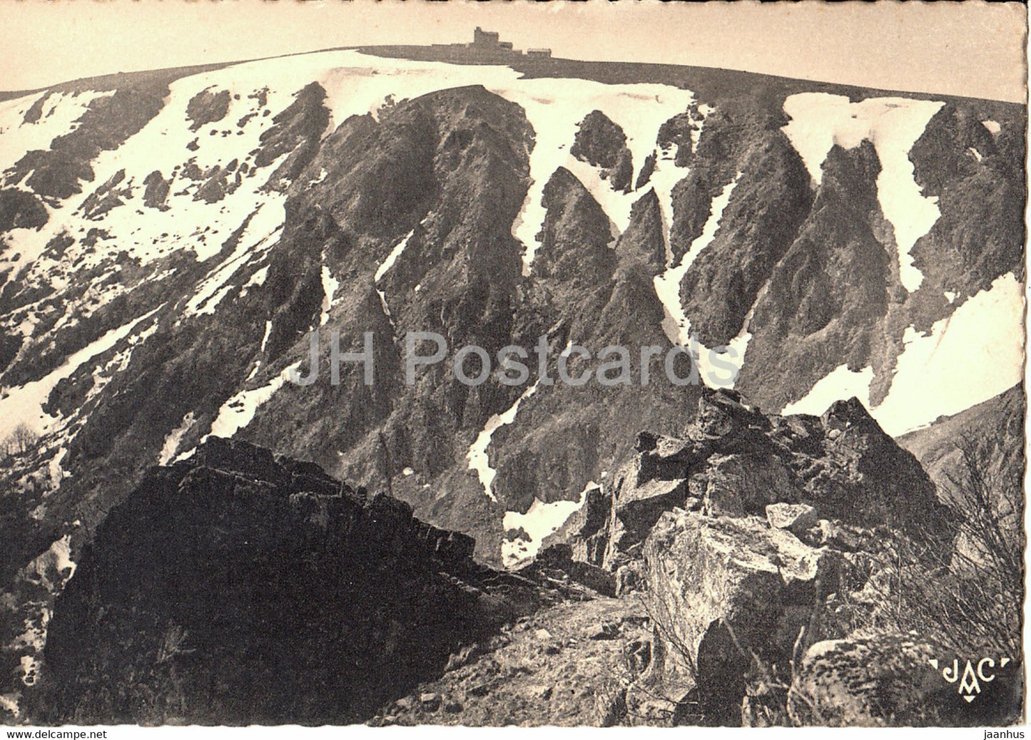 Vallee de Munster - Le Hohneck pris de rochers de la Martinswand - old postcard - 1942 - France - unused - JH Postcards