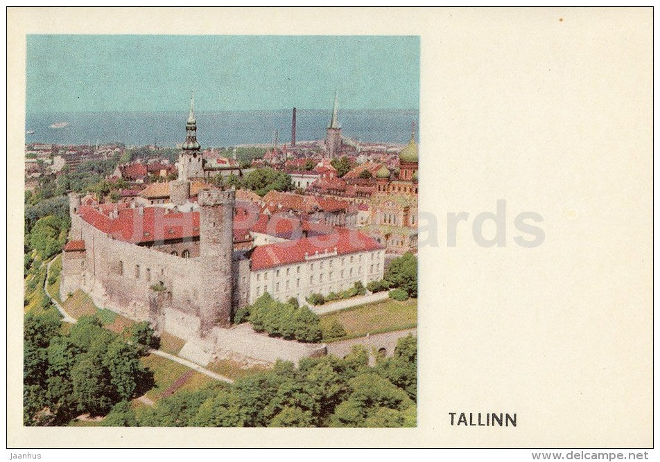 Pikk Hermann Tower - Toompea - Tallinn - 1970 - Estonia USSR - unused - JH Postcards