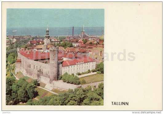 Pikk Hermann Tower - Toompea - Tallinn - 1970 - Estonia USSR - unused - JH Postcards