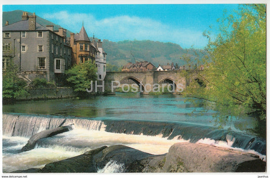 Llangollen - The Bridge and Weir - River Dee - PT24745 - 1970 - United Kingdom - Wales - used - JH Postcards