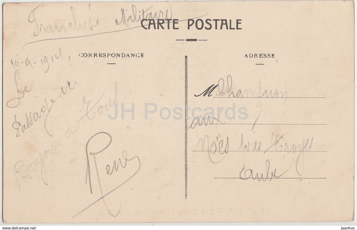 Nimes - Les Trois Piliers Romains - Three Roman Pillars - ancient world - 41 - 1914 - old postcard - France - used