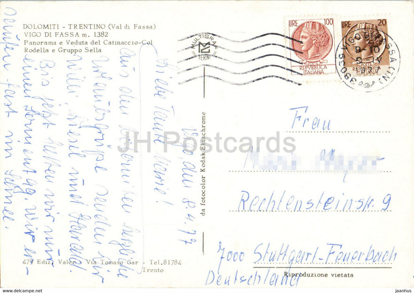 Vigo di Fassa - Catinaccio Col Rodella e Gruppo Sella - 1977 - Italy - used