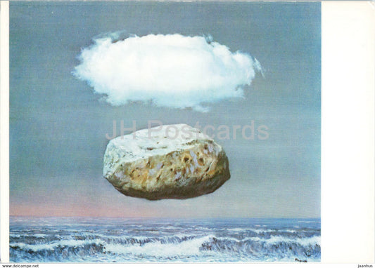 painting by Rene Magritte - Les Idees claires - Clear Ideas - Belgian art - France - unused - JH Postcards