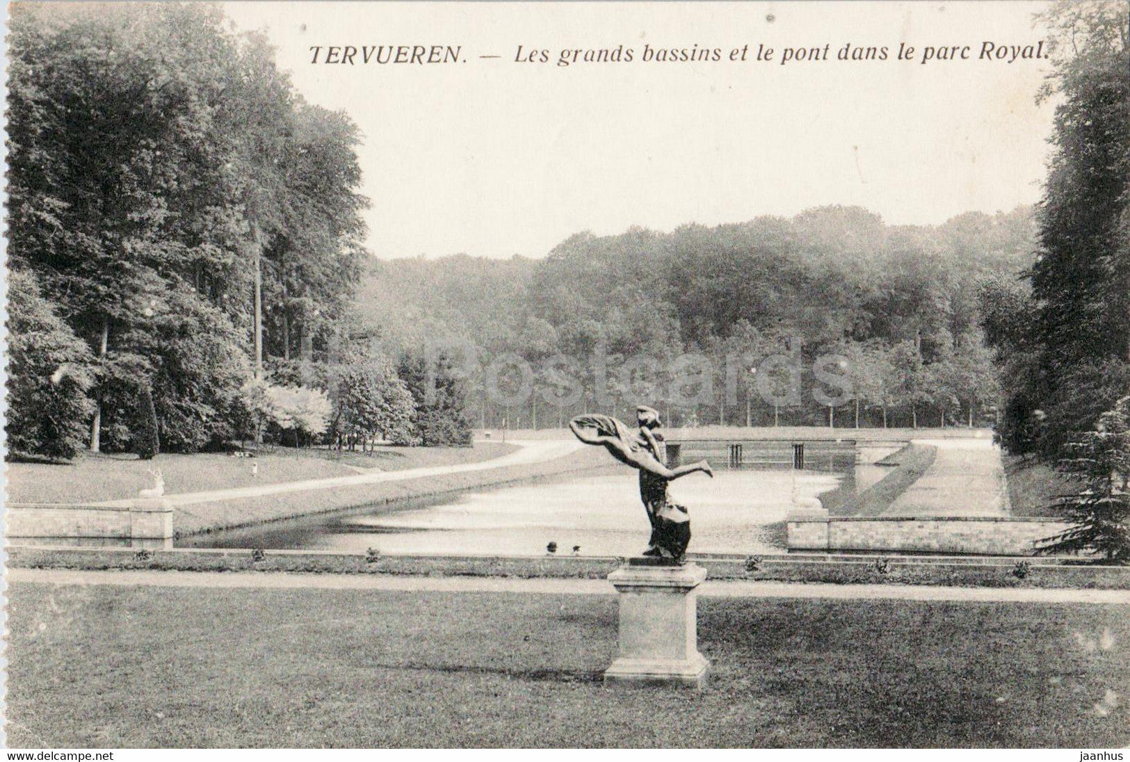 Tervueren - Tervuren - Les Grands Bassins et le pont dans le parc Royal - old postcard - 1918 - Belgium - used - JH Postcards