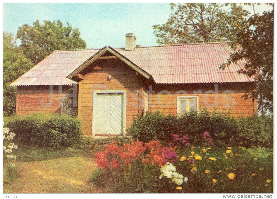 The Farmhouse built by J. Sikenberg - Estonian writer A. H. Tammsaare - 1977 - Estonia USSR - unused - JH Postcards