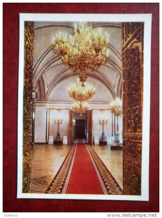 The Gala Chambers - The Grand Kremlin Palace - Kremlin - Moscow - 1962 - Russia USSR - unused - JH Postcards