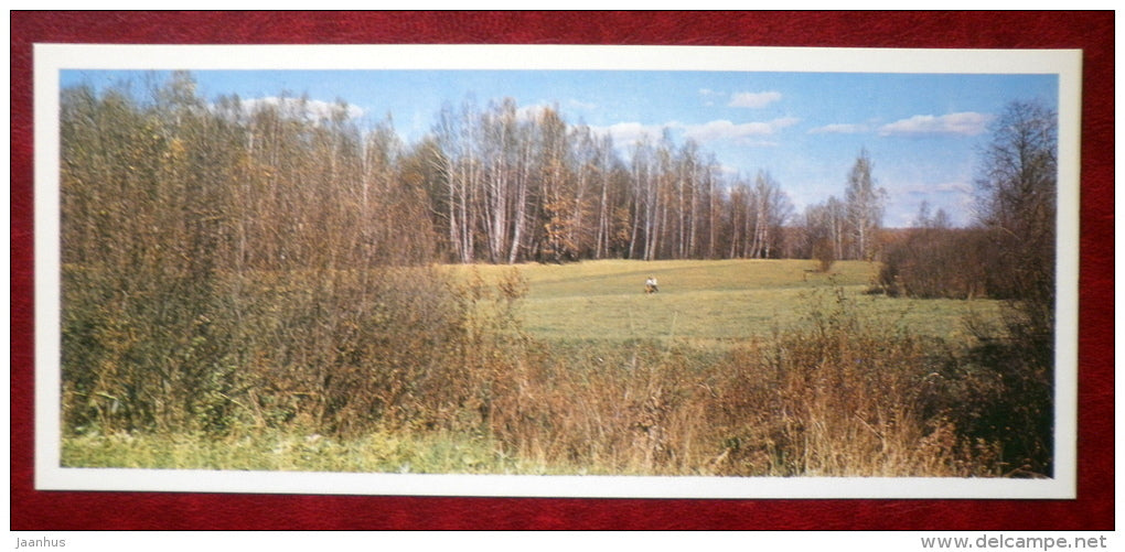 left bank of Voronka river - Yasnaya Polyana - Museum-Estate of Leo Tolstoy - 1976 - Russia USSR - unused - JH Postcards