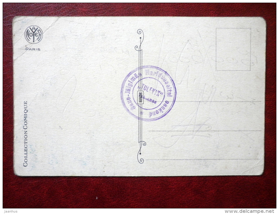 Collection Comique 42 - horned man - Noyer - France - used - JH Postcards