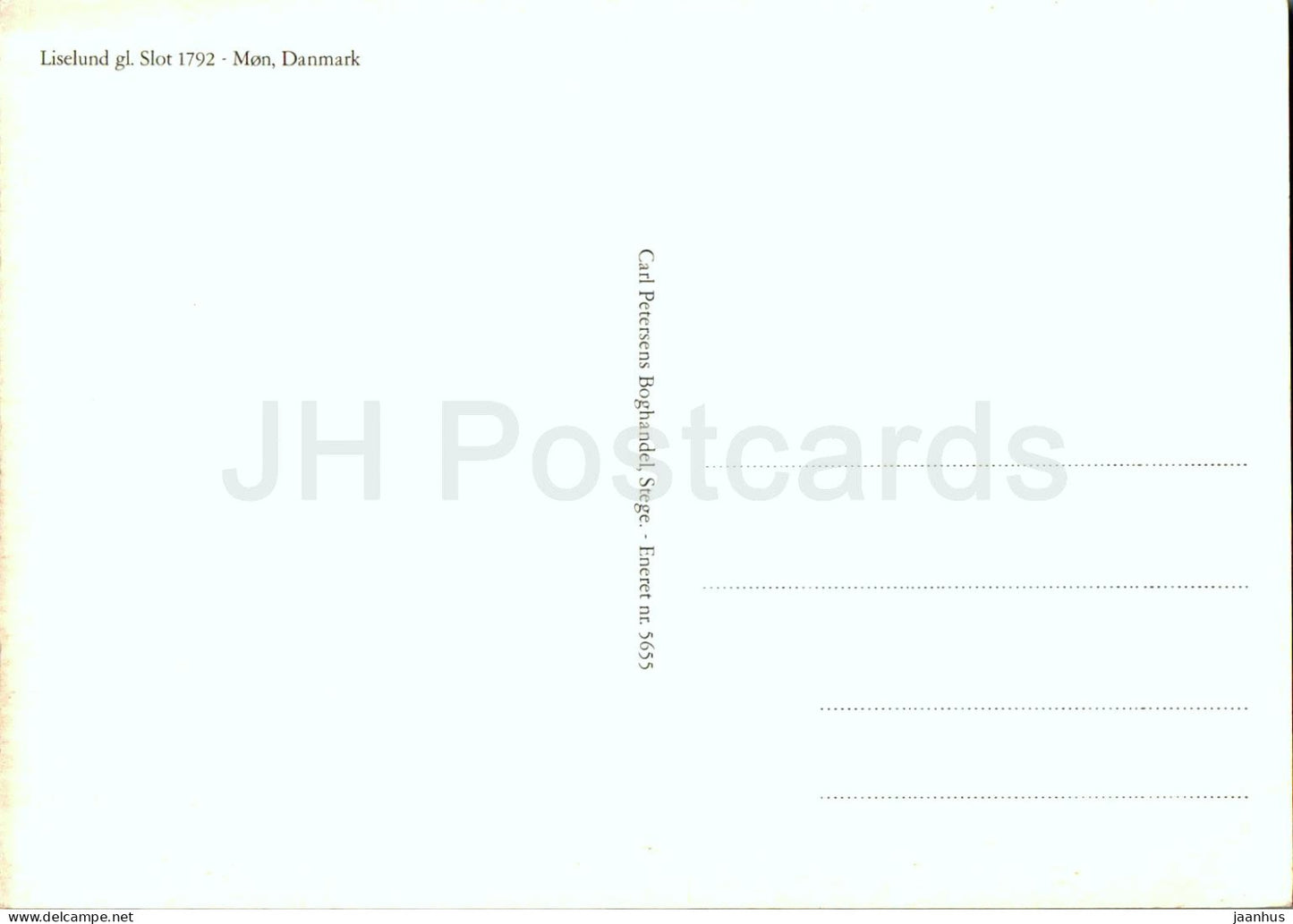 Liselund Slot - Mon - château - 5655 - Danemark - inutilisé 