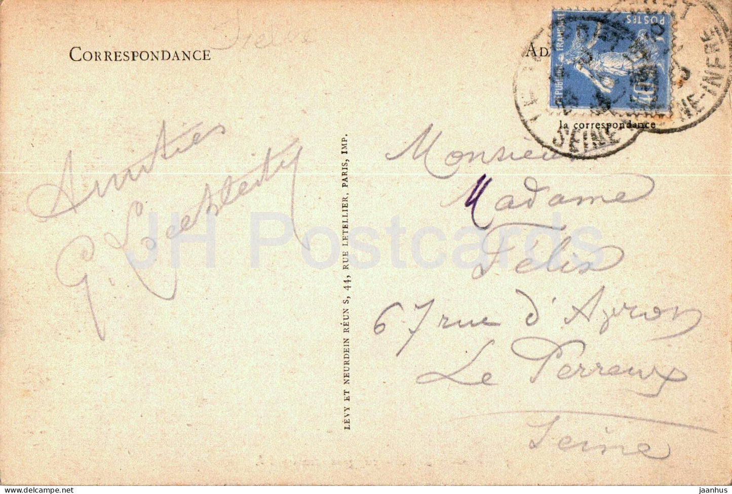 Barques de Peche par gros temps - Fischerboot - Schiff - 5 - alte Postkarte - 1933 - Frankreich - gebraucht 