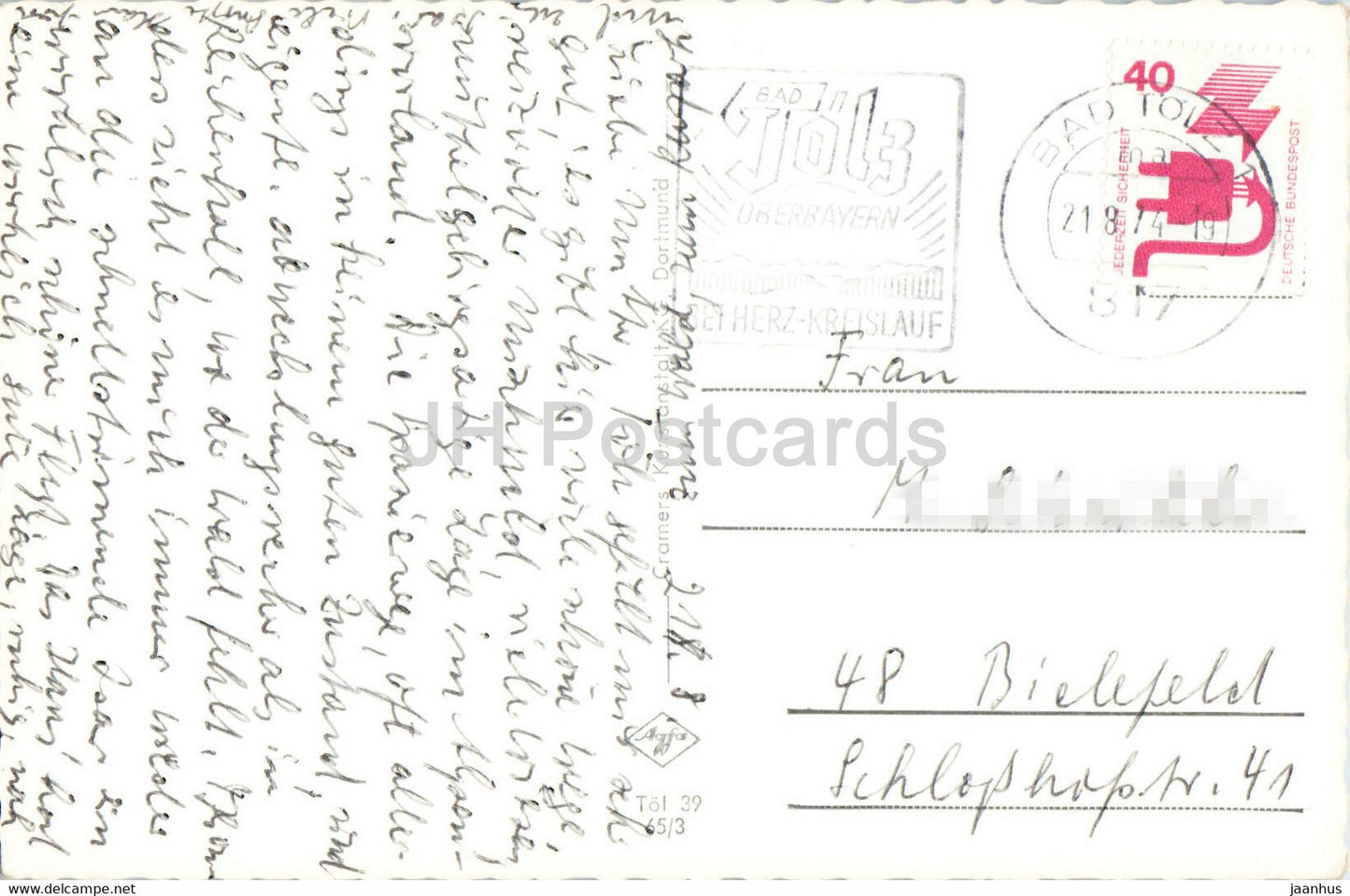 Bad Tölz mit Kalvarienberg – 1974 – Deutschland – gebraucht