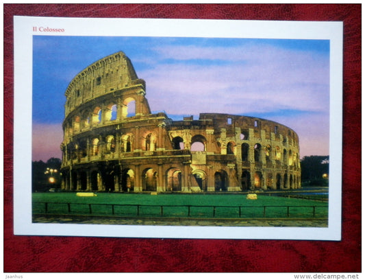 Il Colosseo - Colosseum - Rome - Italy - unused - JH Postcards