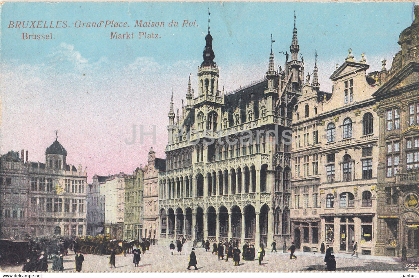 Bruxelles - Brussels - Grand Palace - Maison du Roi - Markt Platz - old postcard - Belgium - unused - JH Postcards