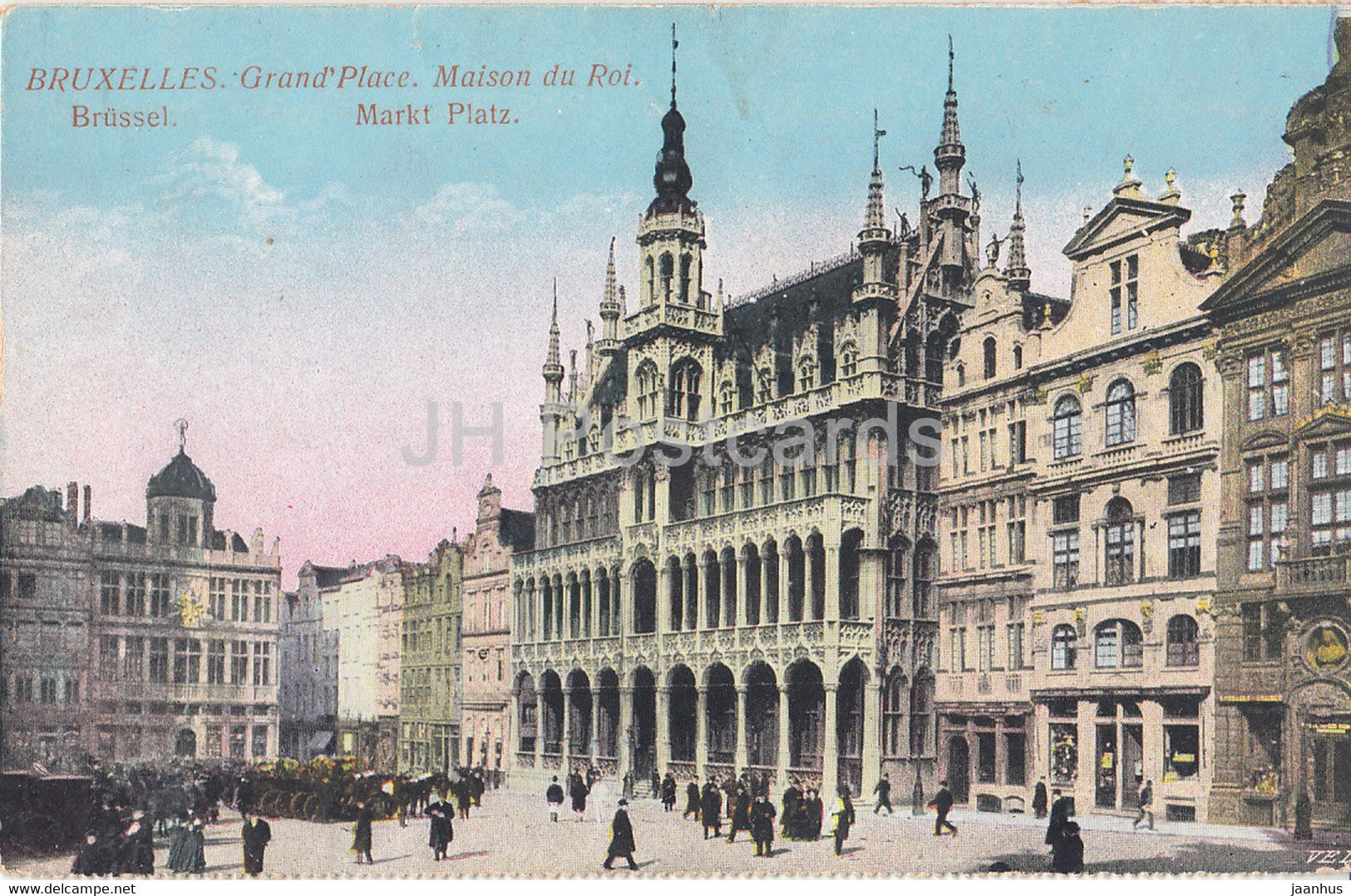 Bruxelles - Brussels - Grand Palace - Maison du Roi - Markt Platz - old postcard - Belgium - unused - JH Postcards