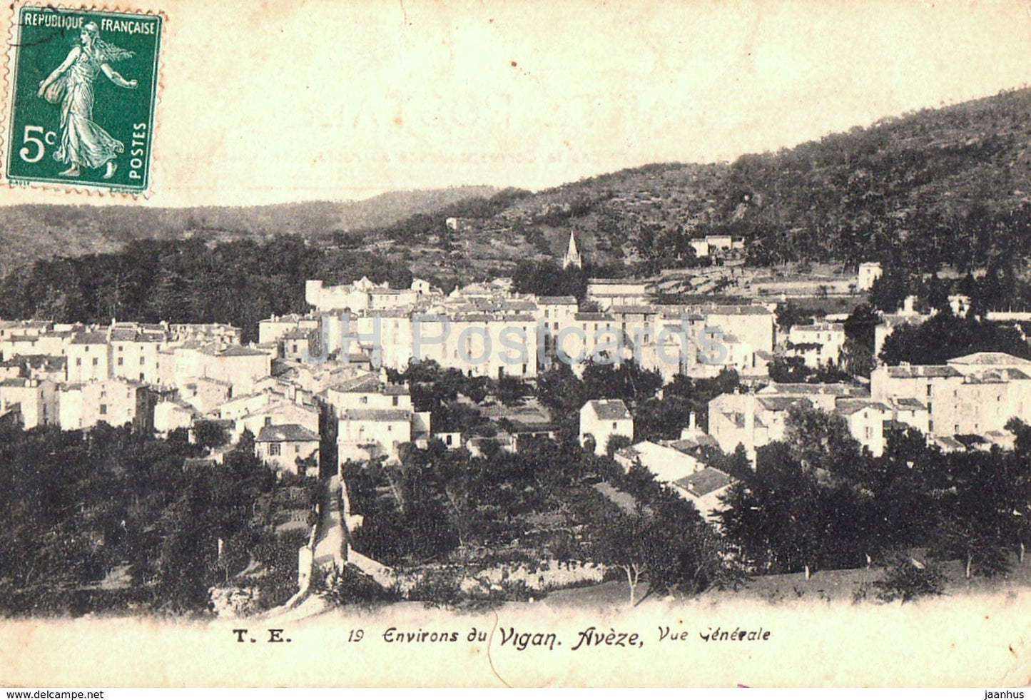 Environs du Vigan - Aveze - Vue Generale - bridge - 19 - old postcard - France - unused - JH Postcards