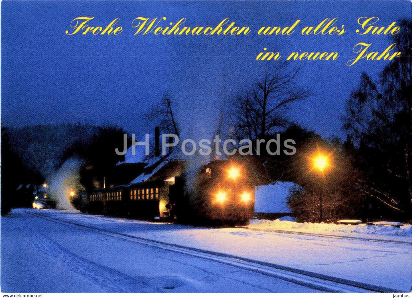 Sachsisch Oberlausitzer Eisenbahngesellschaft - Schmalspurbahn - train - railway - locomotive - Germany - unused - JH Postcards