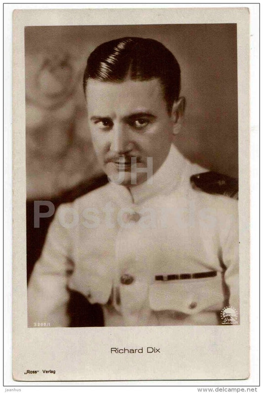Richard Dix - movie actor - film - 3209/1 - old postcard - Germany - unused - JH Postcards