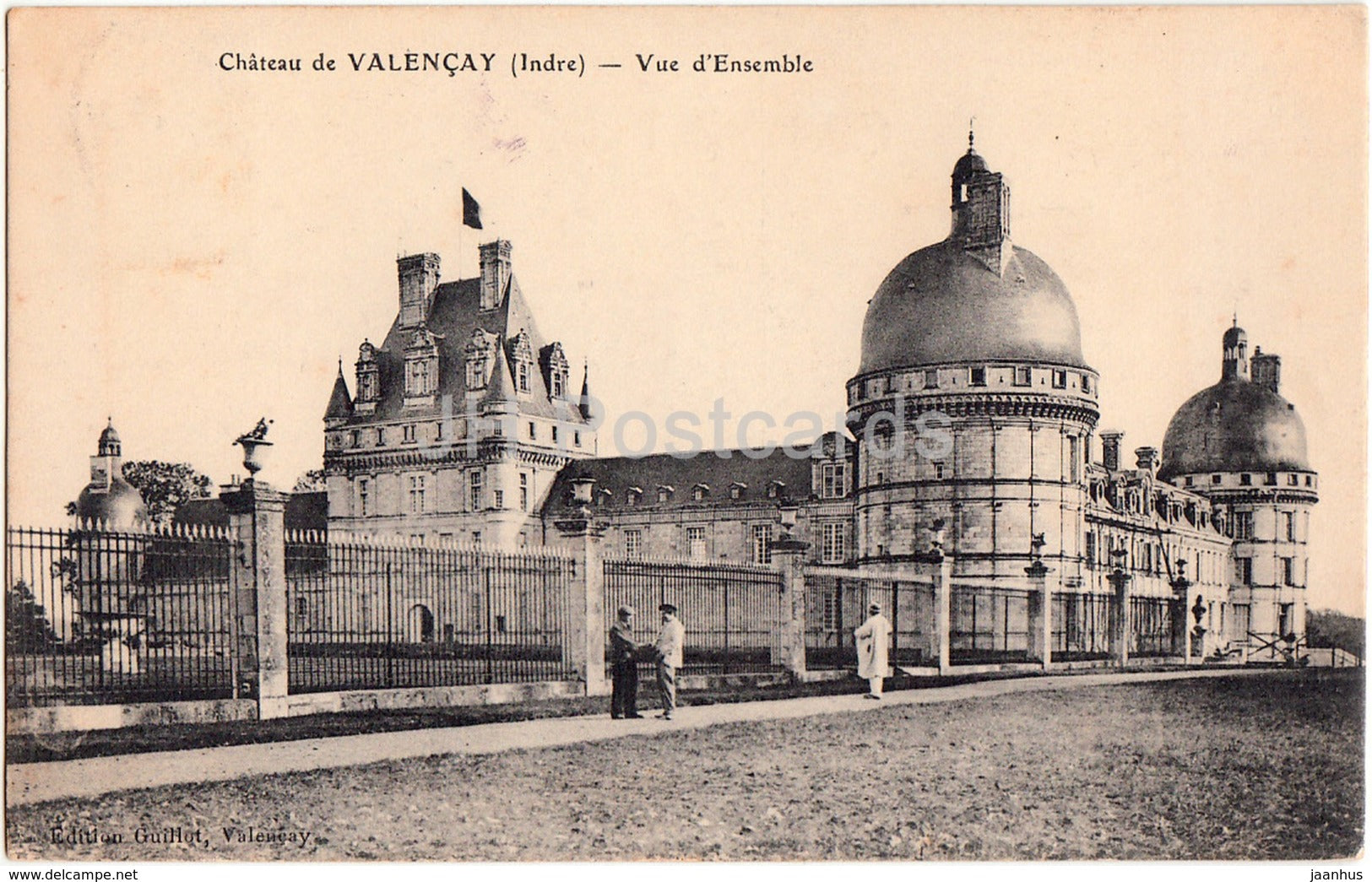 Chateau de Valencay - Vue d'Ensemble - castle - 1910 - old postcard - France - used - JH Postcards