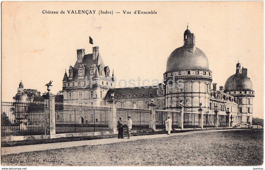 Chateau de Valencay - Vue d'Ensemble - castle - 1910 - old postcard - France - used - JH Postcards