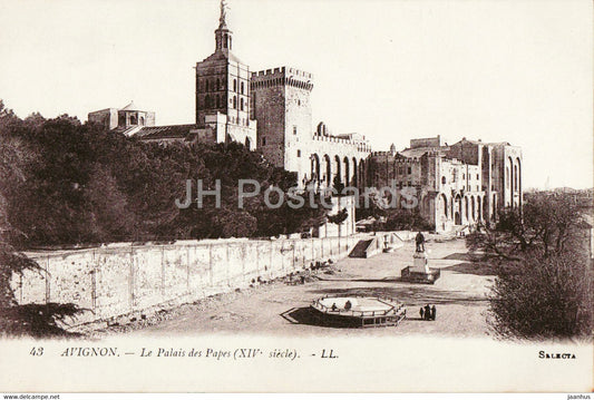 Avignon - Le Palais des Papes - 43 - old postcard - France - unused - JH Postcards