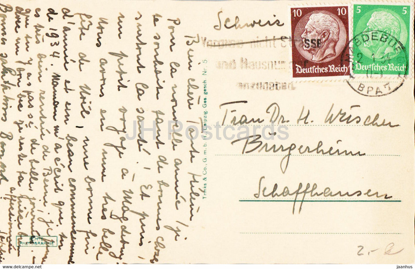 Magdeburg - Dom - cathedral - old postcard - 1934 - Germany - used