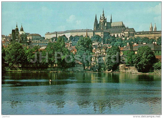 Praha - Prague - The Castle of Prague Hradcany and the Little Town Quarter - Czechoslovakia - Czech Republic - unused - JH Postcards