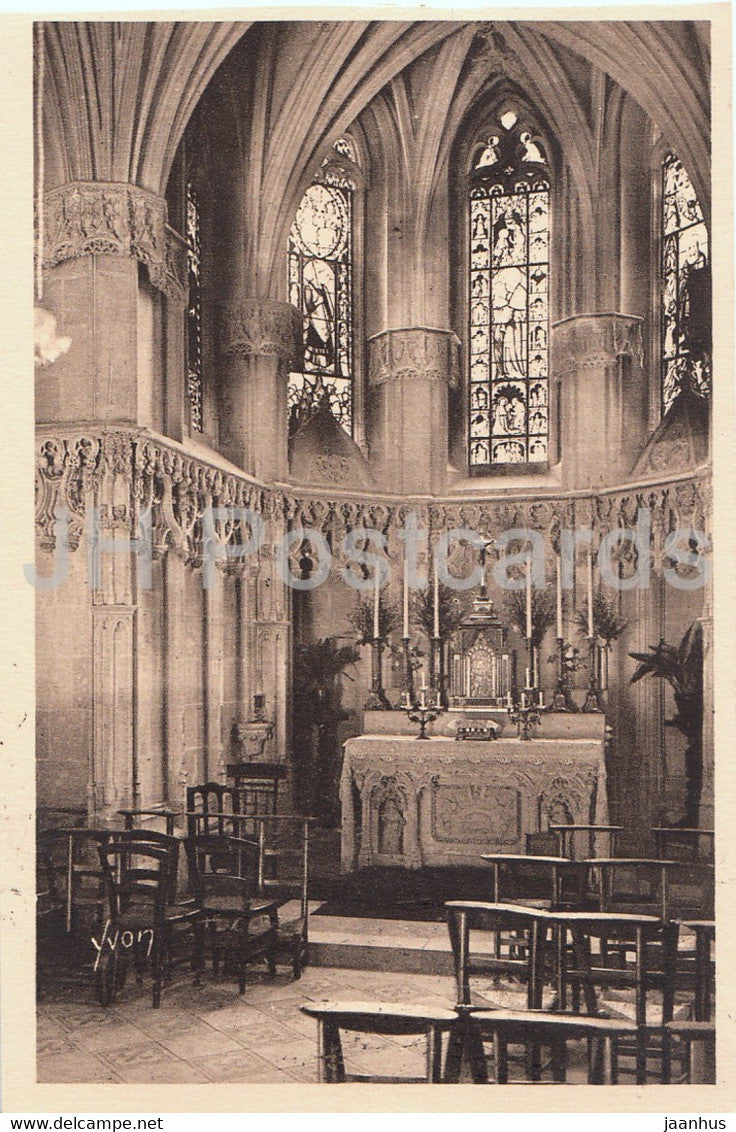 Chateau d'Amboise - Interieur de la Chapelle Saint Hubert - 105 - castle - old postcard - France - unused - JH Postcards