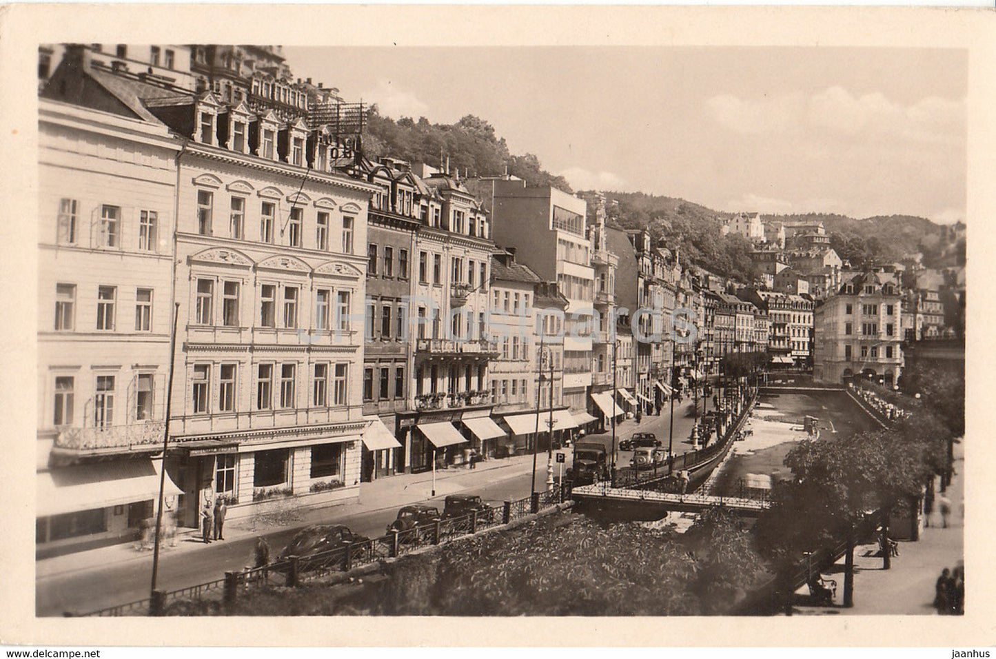Karlovy Vary - Karlsbad - Vridelni ulice - old postcard - 1953 - Czechoslovakia - Czech Republic - used - JH Postcards