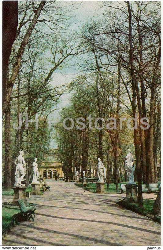Leningrad - St- Petersburg - Summer Gardens - The Rossi Walk - 1971 - Russia USSR - unused - JH Postcards